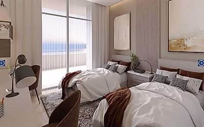 شقة غرفتين مع اطلالة ساحرة على مقربة من جزيرة قطيفان